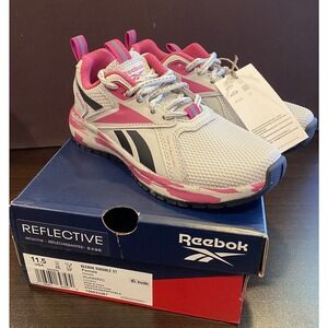 Reebok Durable XT Shoes Preschool Pink Gray Size 11.5 Little Girls Crossfit Shoe